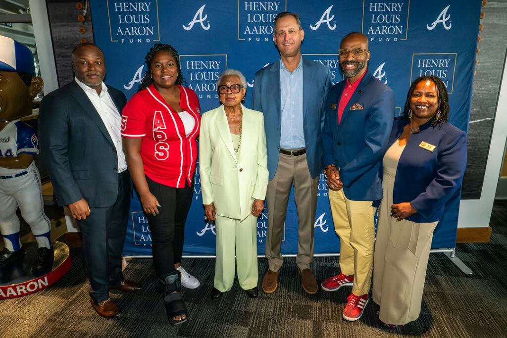 Photo shared by Atlanta Public Schools on October 10, 2025 tagging @apsboe. May be an image of text that says 'HENRY LOUIS AARON A HENRY LOUIS AARO A HENRY LOUIS AARON FUND- A HENRY LOUIS ARO UND RY ۰ HENRY TOUIS JIS 超隊 I ON Hi AA οι R ARON'.