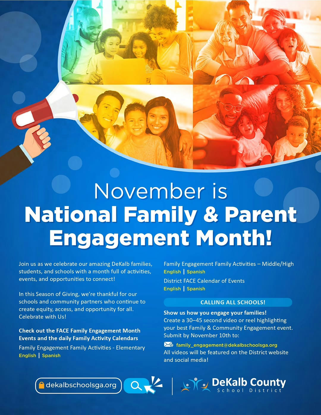 Photo shared by DeKalb County Schools, GA on November 06, 2025 tagging @dcsdface. May be an image of poster, card, magazine and text.