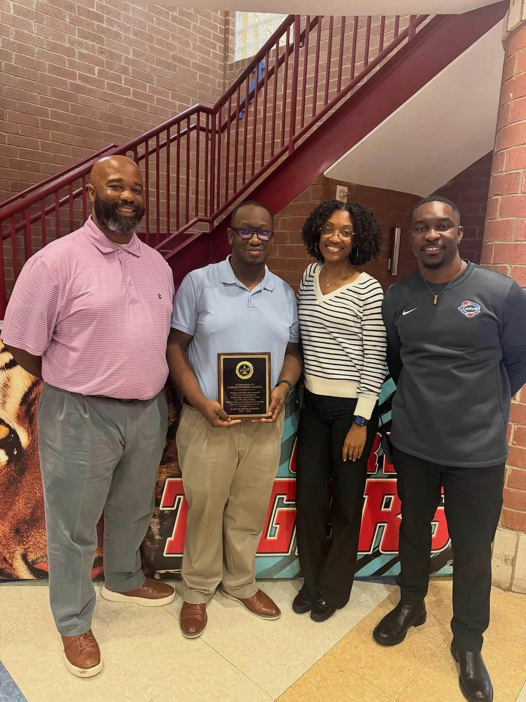 Photo by G.W. Carver High School on November 04, 2025. May be an image of standing and text.