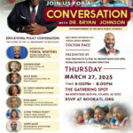 Photo by National Parents Union in The Gathering Spot with @rahnmayo, @bookatlanta, @redefinedatl, @jburkeallen, @rashaunforgeorgia, @apssupt, @berryforga56, and @peachesnpolicy. Pode ser um gráfico de 15 pessoas, revista, pôster e texto.